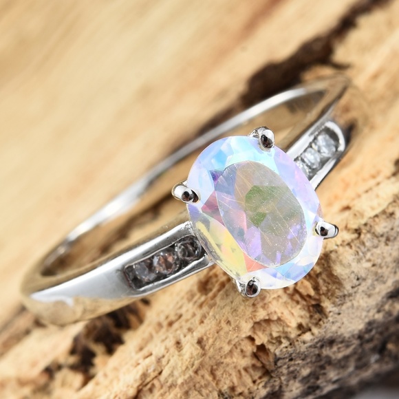 Mercury Glow Quartz, Simulated Diamond